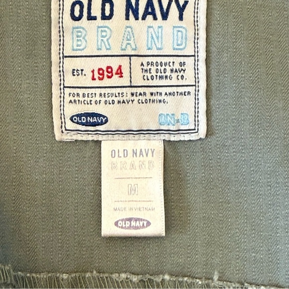 Old Navy women’s green military style button jacket size medium - Picture 5 of 11